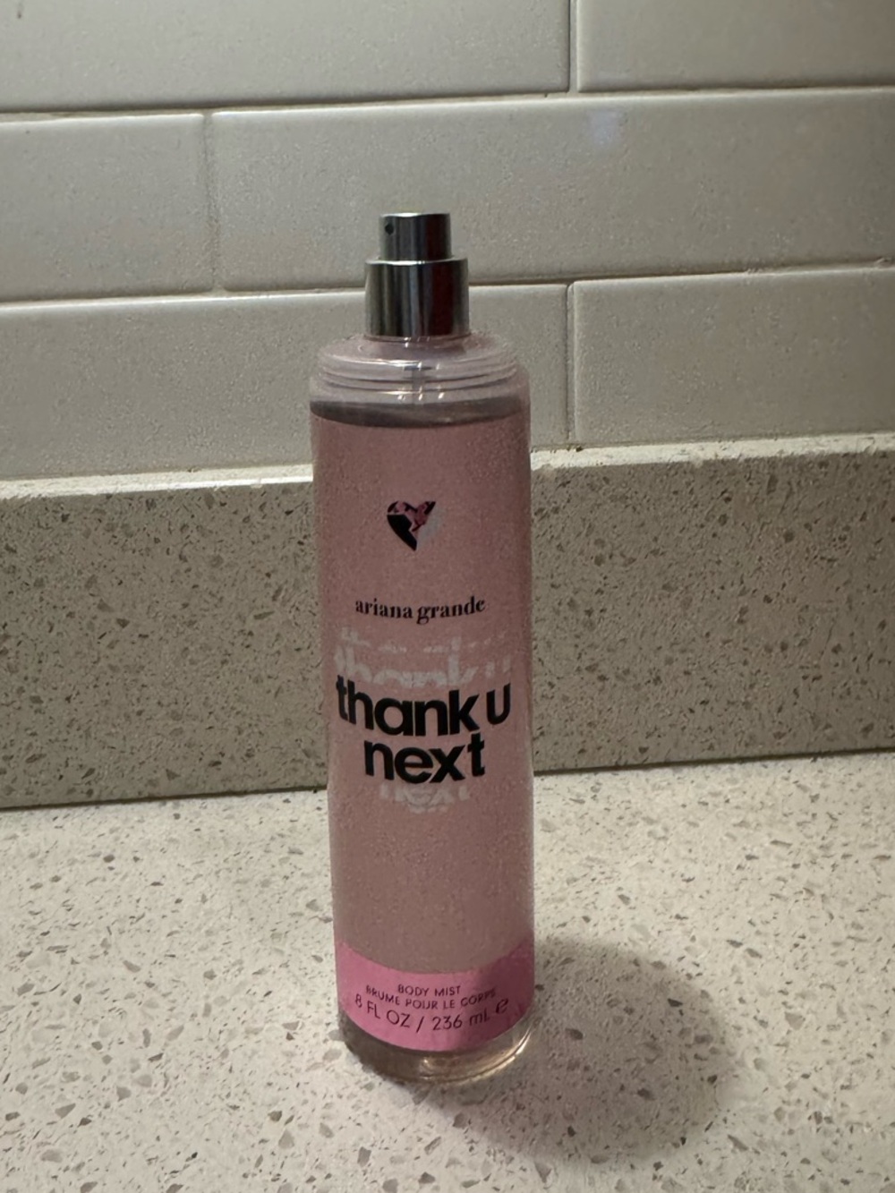Ariana Grande Thank U, Next Body Mist – Floral Gourmand – 8 oz- missing CAP NEW
